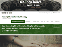 Tablet Screenshot of healingchoice.org
